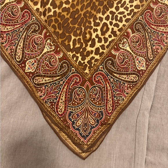 GAP Brown and Tan Silk Skirt - Picture 3 of 4